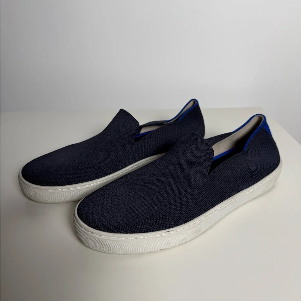 Rothy's Deep Blue Slip-On Sneakers - Picture 8 of 15